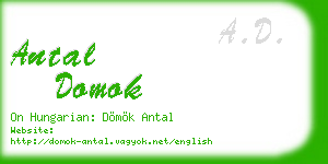 antal domok business card